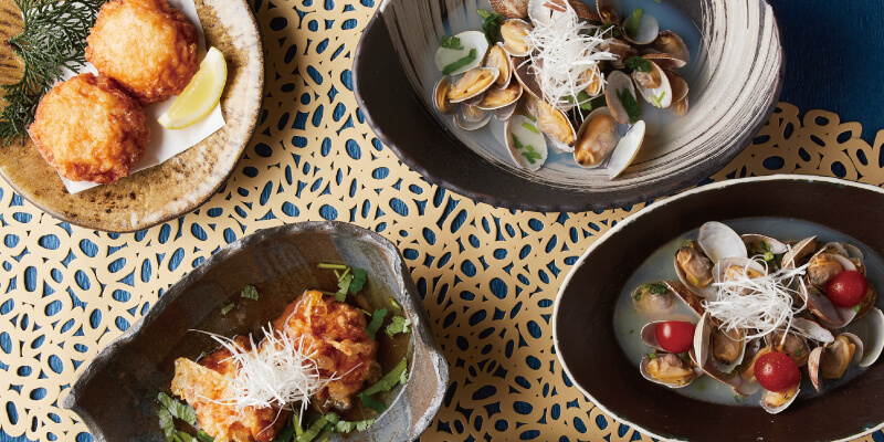 プライベートな空間で楽しむコース料理