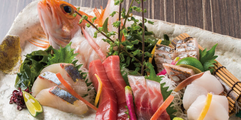 鮮魚の刺身盛り合わせ